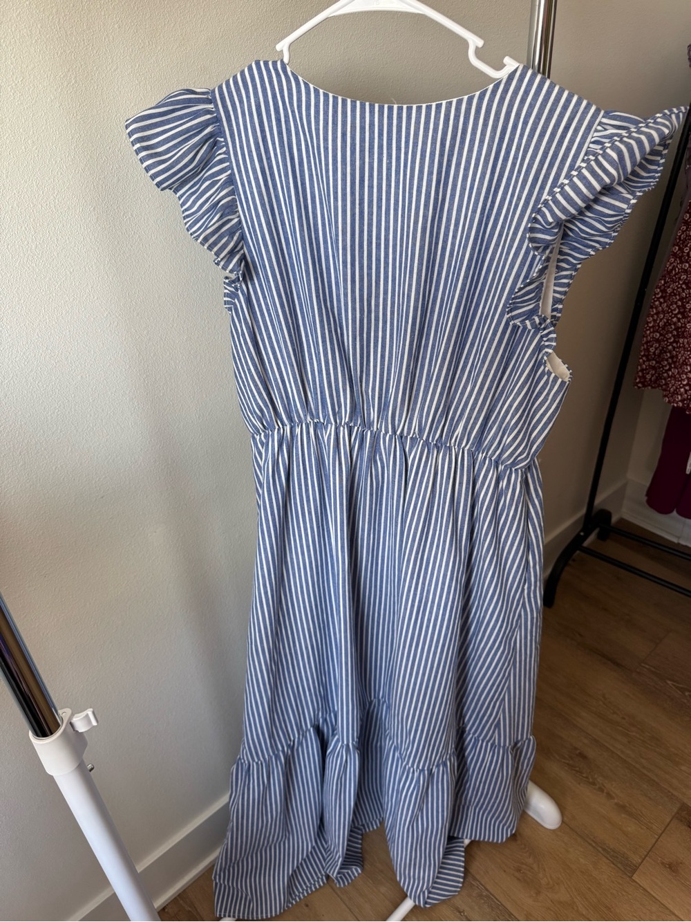 Sugarlips Sandy Striped Evianna Flutter Maxi Dress Size XL new with tags - Picture 5 of 10